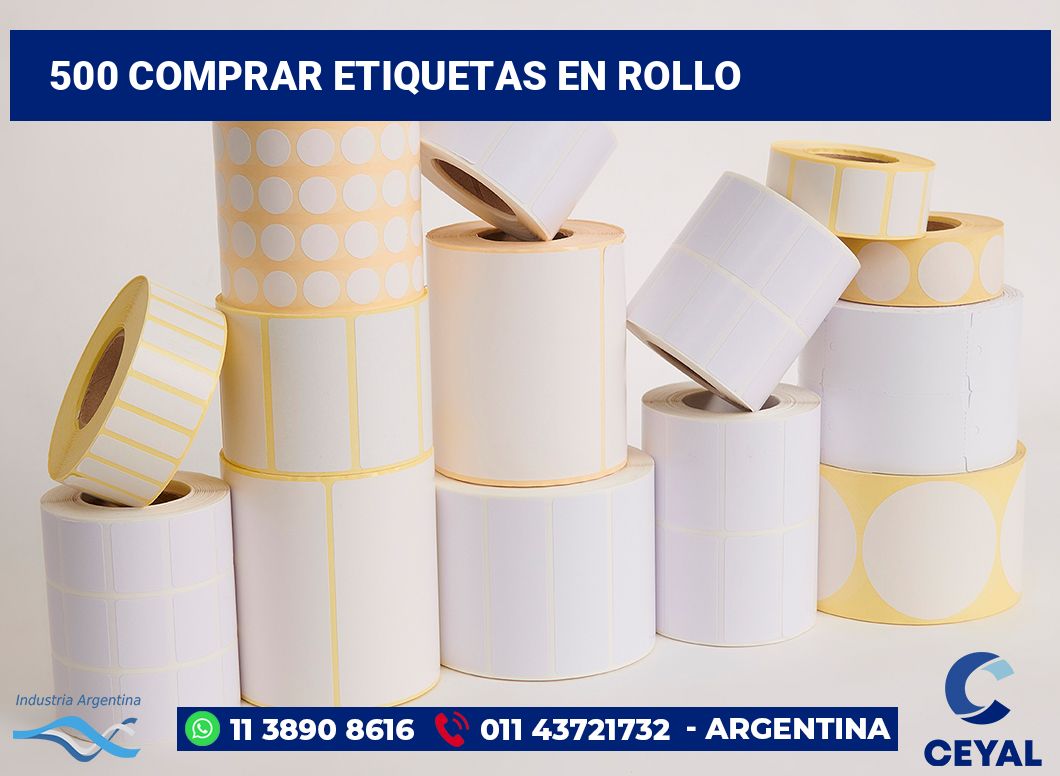 500 Comprar etiquetas en rollo
