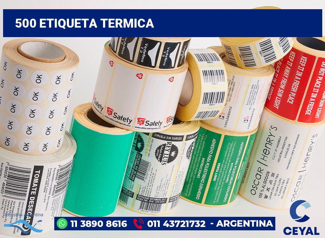 500 Etiqueta termica