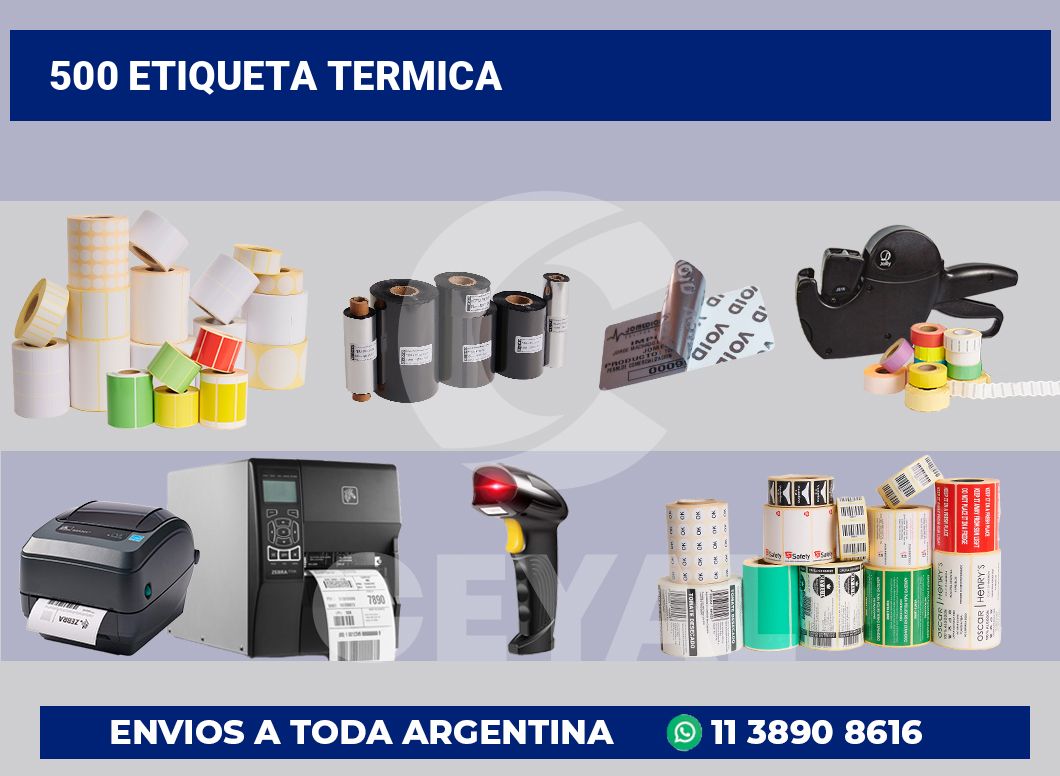 500 Etiqueta termica