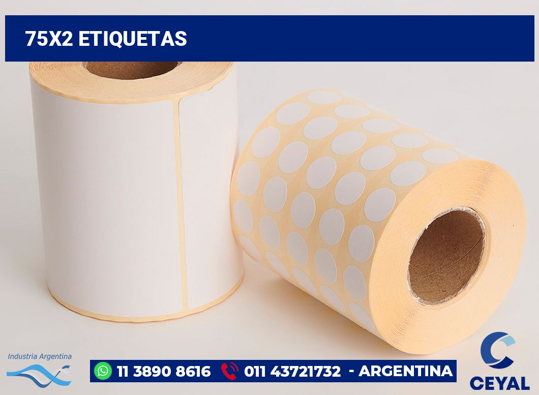 75x2 Etiquetas