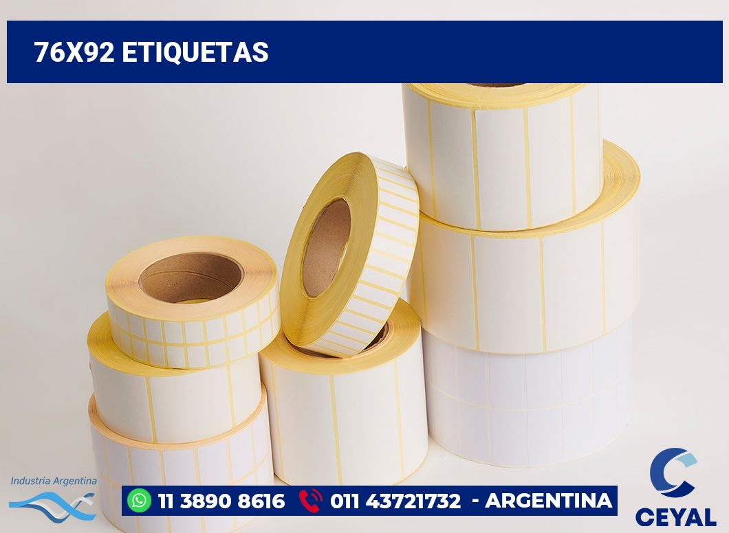 76x92 Etiquetas