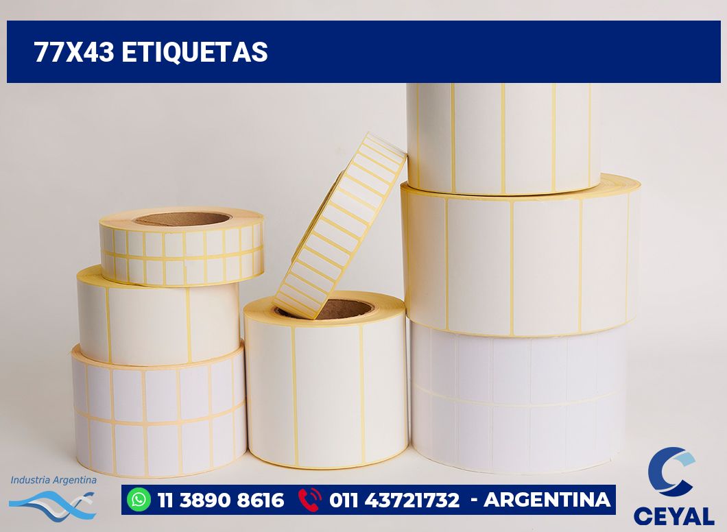 77x43 Etiquetas