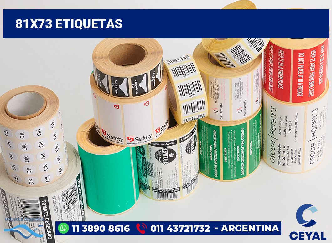 81x73 Etiquetas