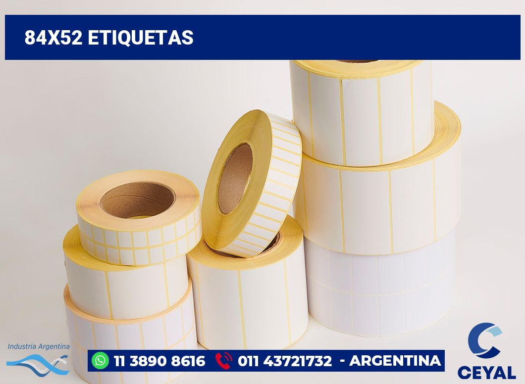 84x52 Etiquetas