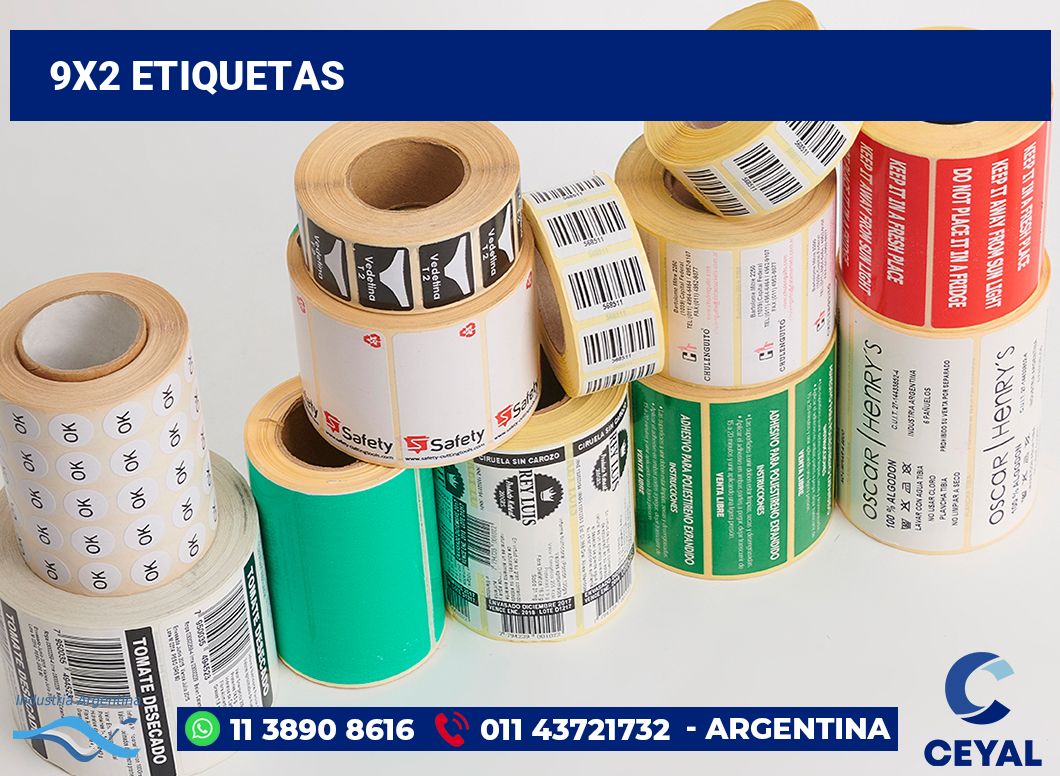 9x2 Etiquetas