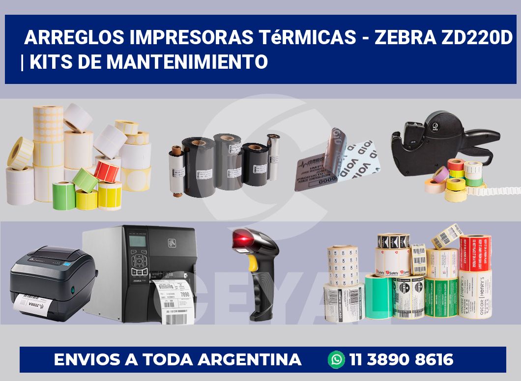 Arreglos impresoras térmicas – Zebra ZD220d | Kits de mantenimiento