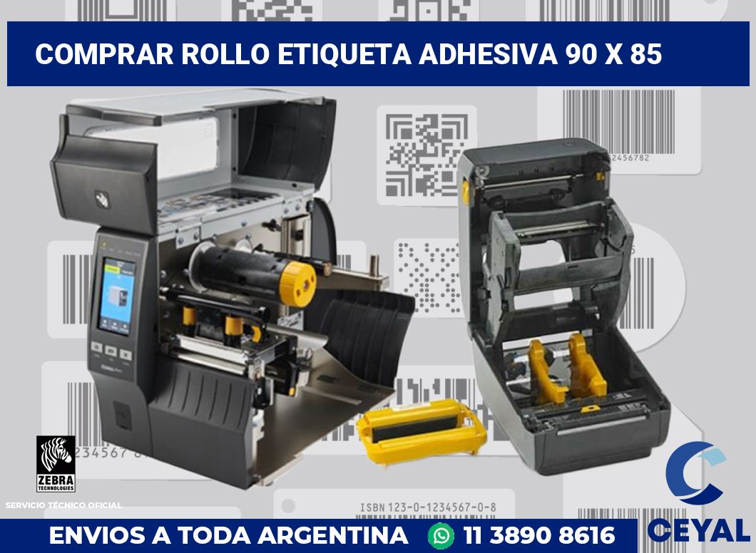Comprar rollo etiqueta adhesiva 90 x 85