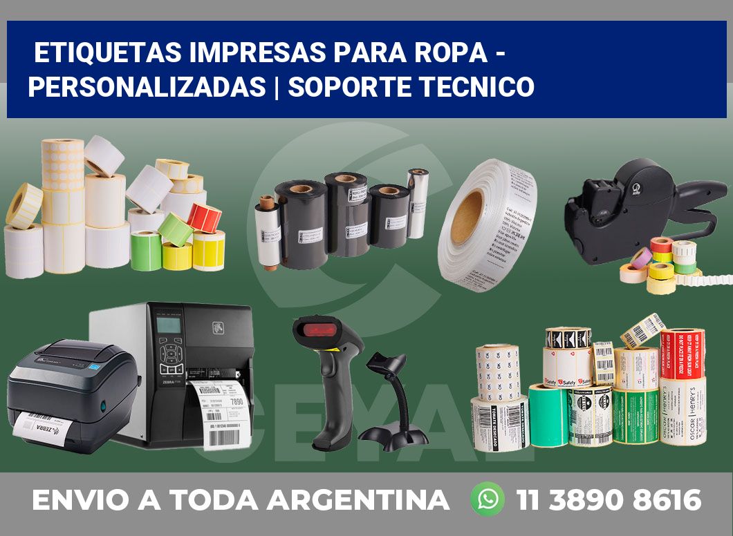 Etiquetas Impresas para ropa – Personalizadas | soporte tecnico