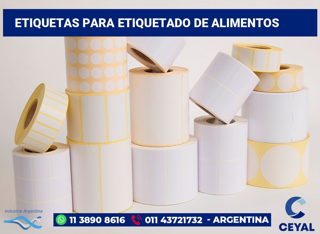 Etiquetas para Etiquetado de Alimentos