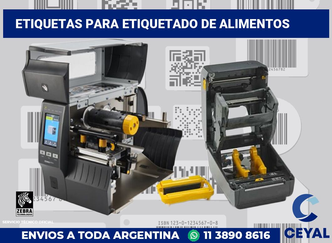 Etiquetas para Etiquetado de Alimentos