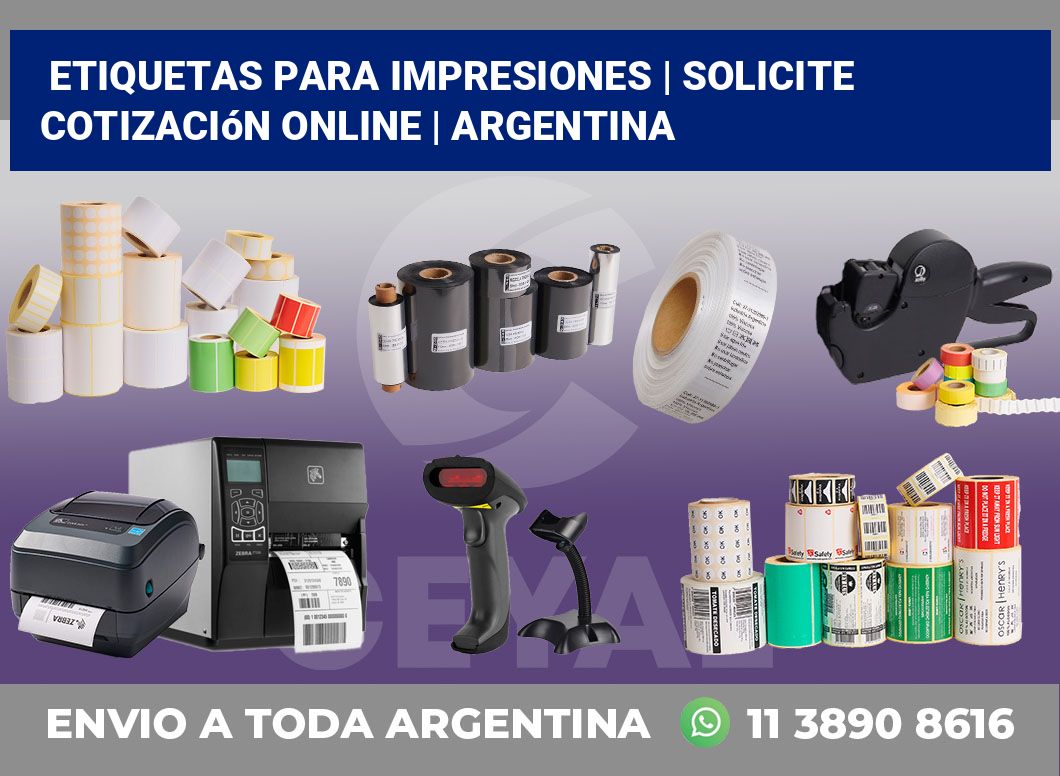 Etiquetas para impresiones | Solicite cotización online | Argentina