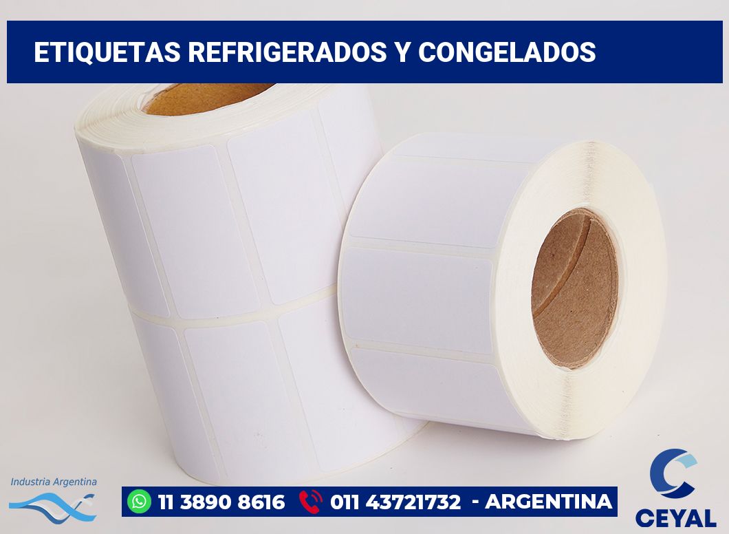 Etiquetas refrigerados y congelados