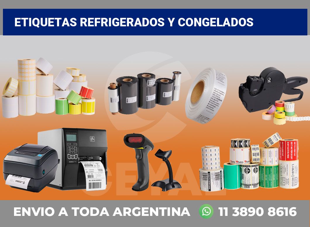 Etiquetas refrigerados y congelados
