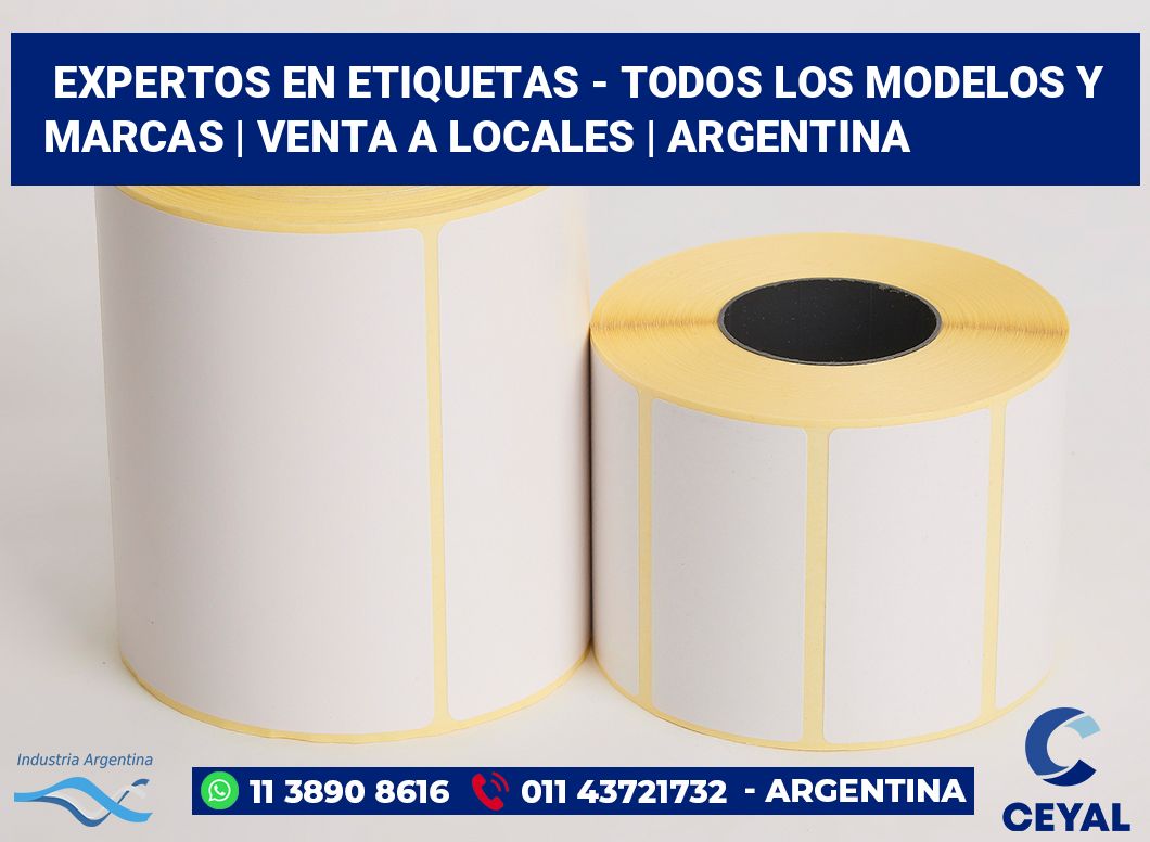 Expertos en etiquetas - Todos los modelos y marcas | Venta a locales | Argentina