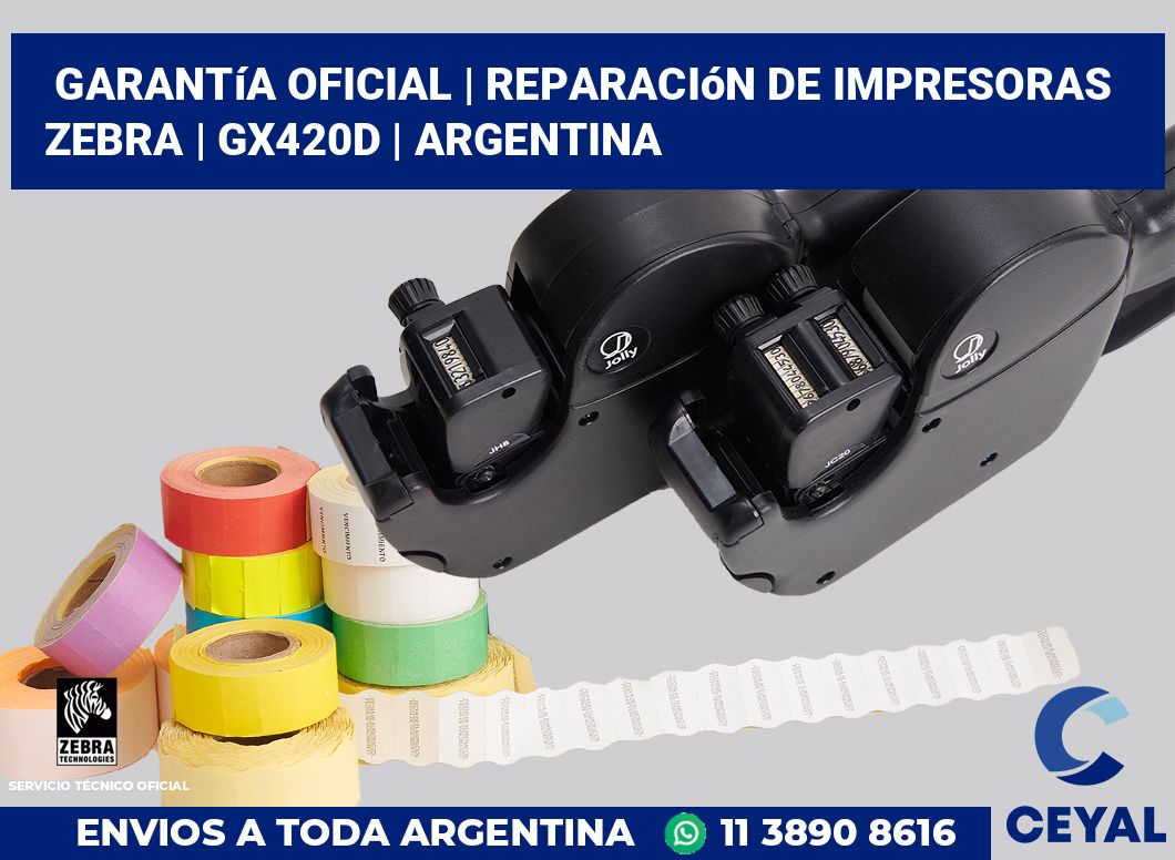 Garantía oficial | Reparación de impresoras ZEBRA | GX420d | Argentina