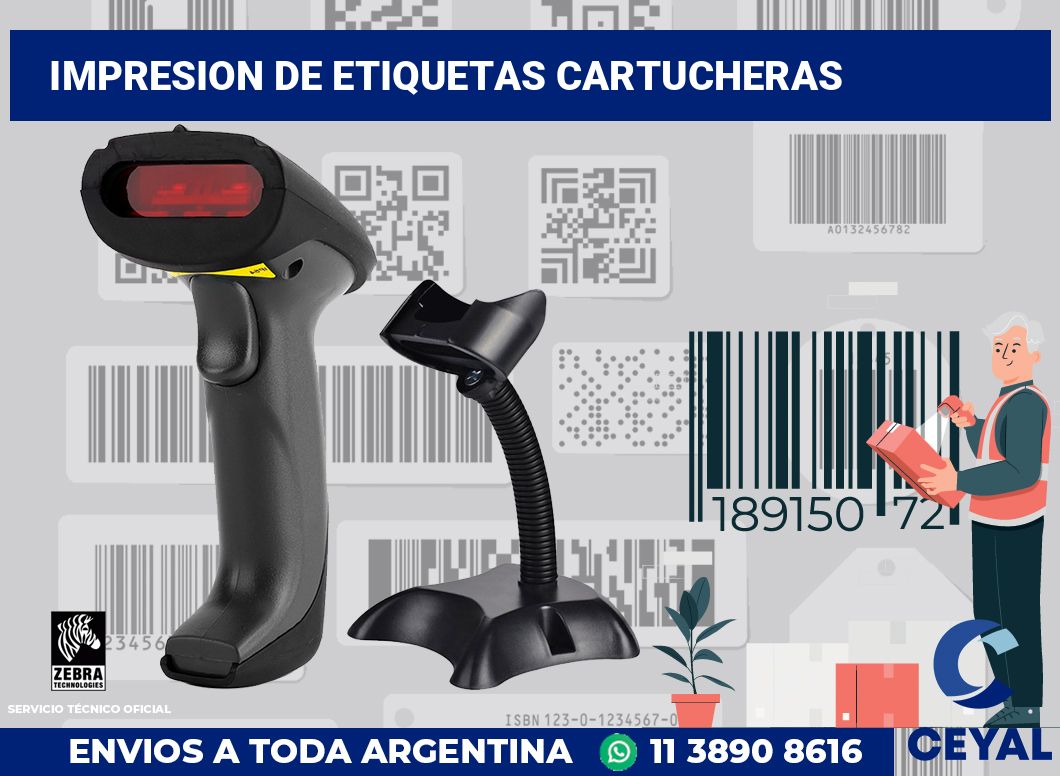 Impresion de etiquetas Cartucheras