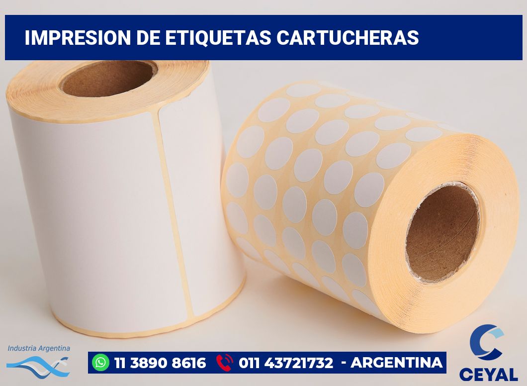 Impresion de etiquetas Cartucheras
