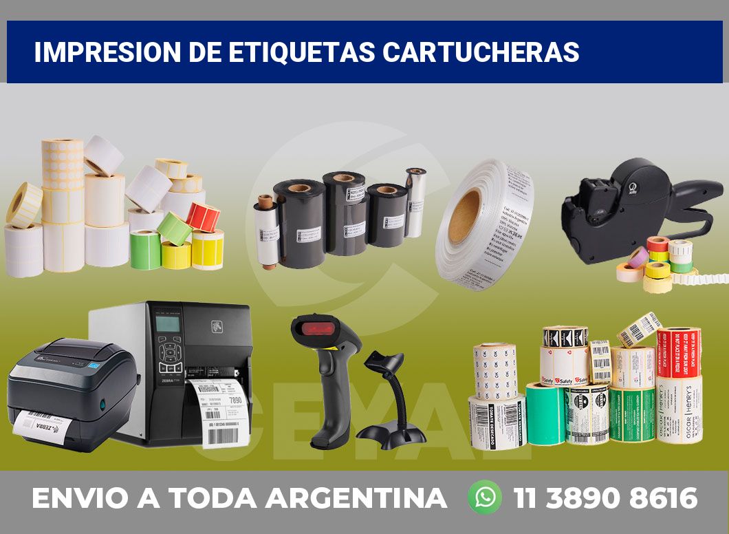 Impresion de etiquetas Cartucheras