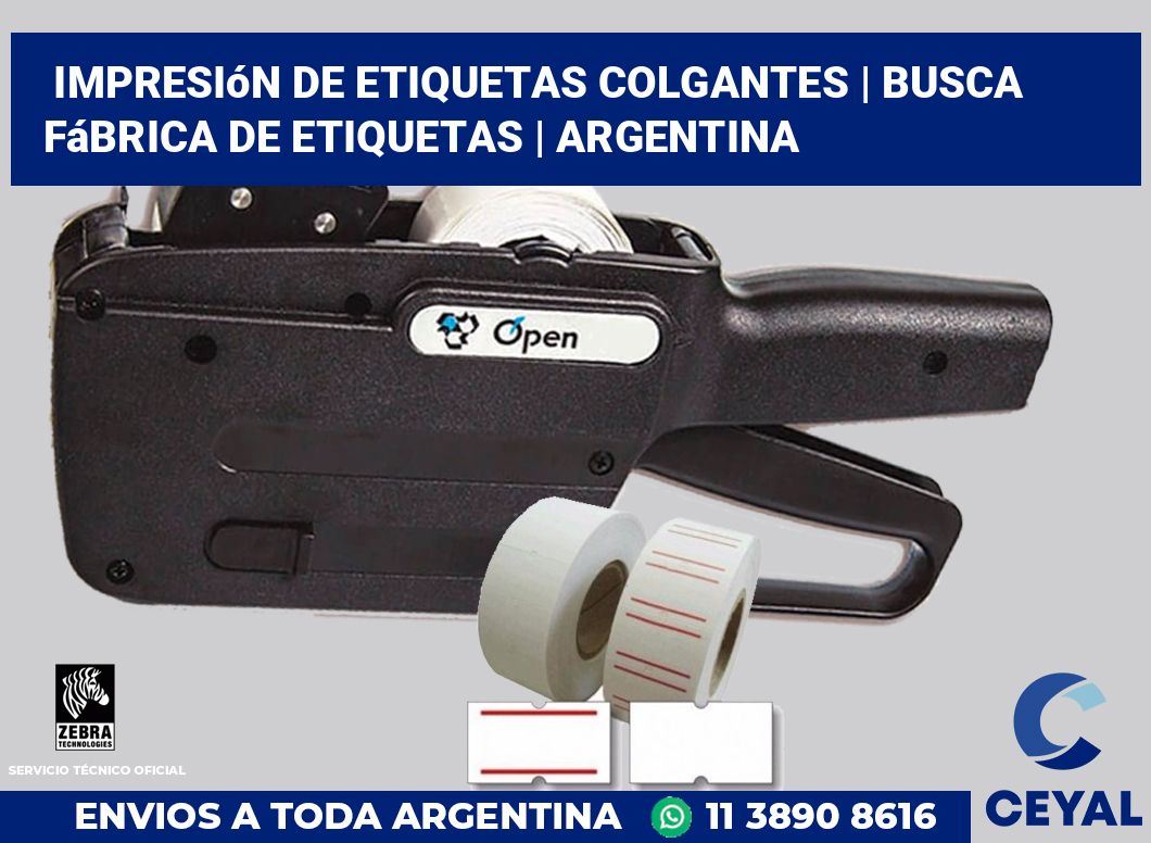 Impresión de etiquetas colgantes | Busca fábrica de etiquetas | Argentina