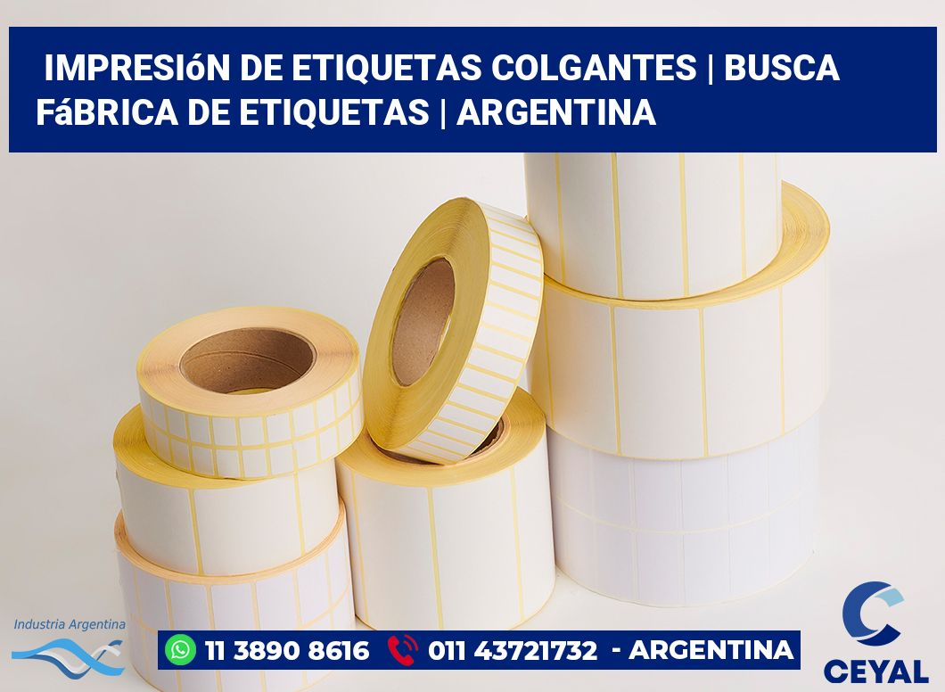 Impresión de etiquetas colgantes | Busca fábrica de etiquetas | Argentina