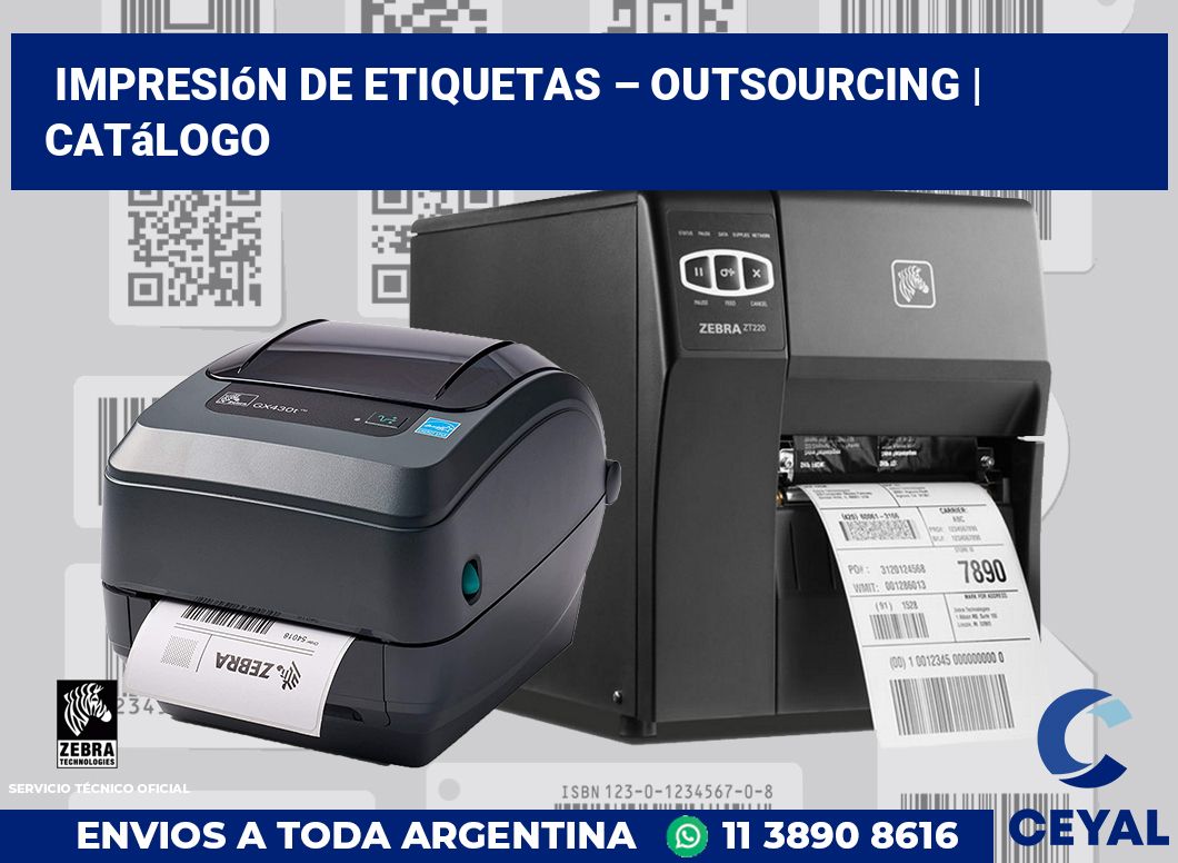 Impresión de etiquetas – Outsourcing | Catálogo