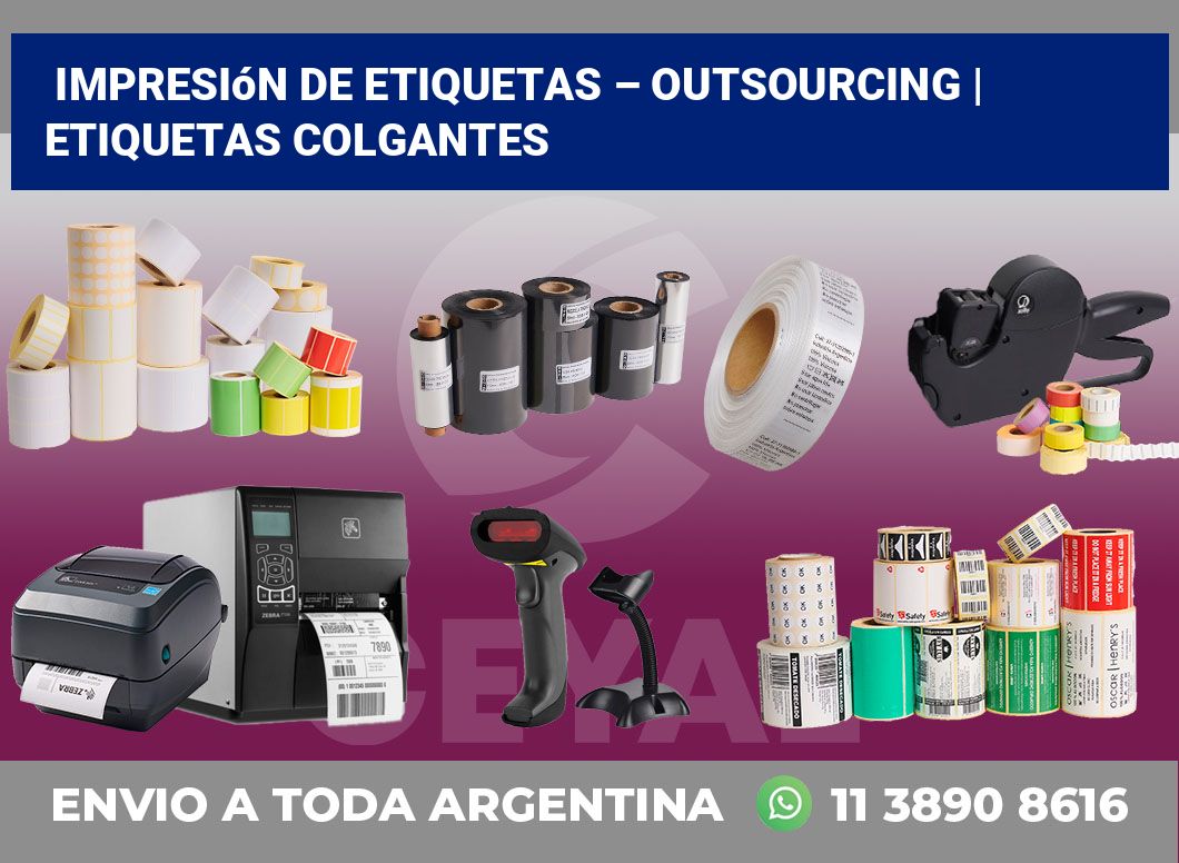 Impresión de etiquetas – Outsourcing | etiquetas colgantes