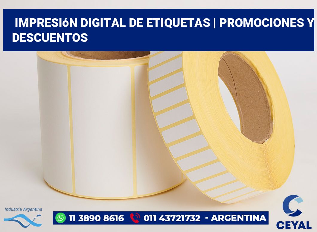Impresión digital de etiquetas | Promociones y descuentos
