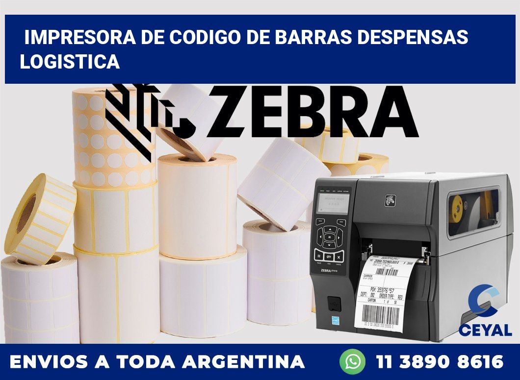 Impresora de codigo de barras Despensas logistica