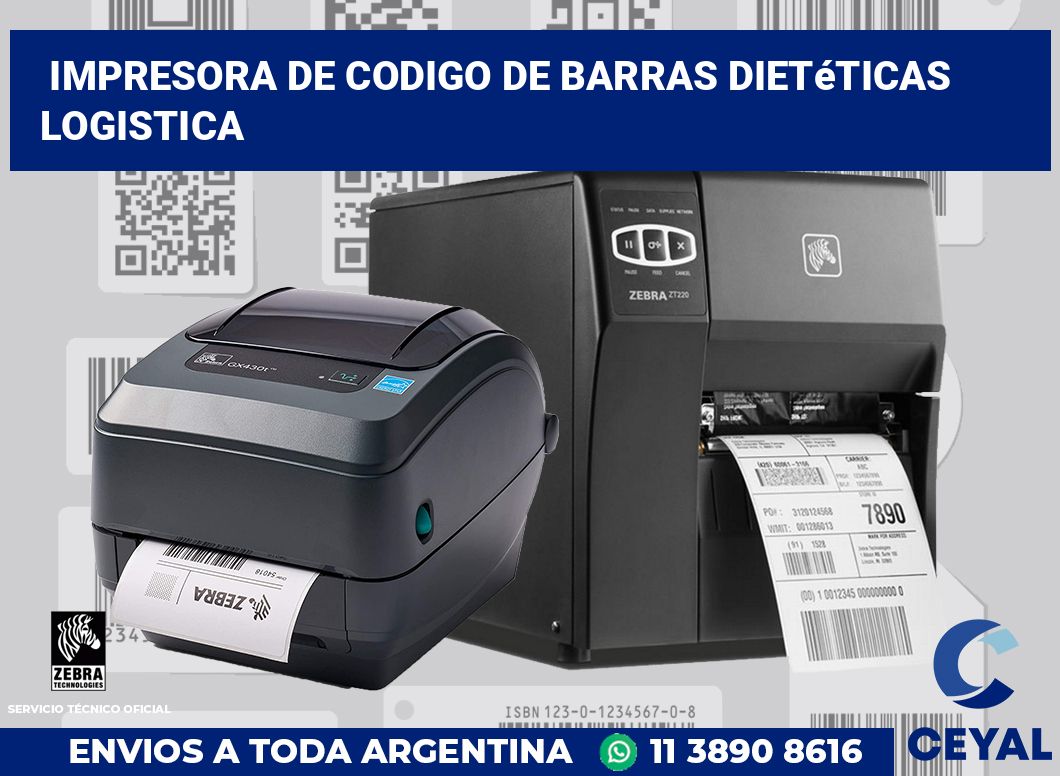 Impresora de codigo de barras Dietéticas logistica