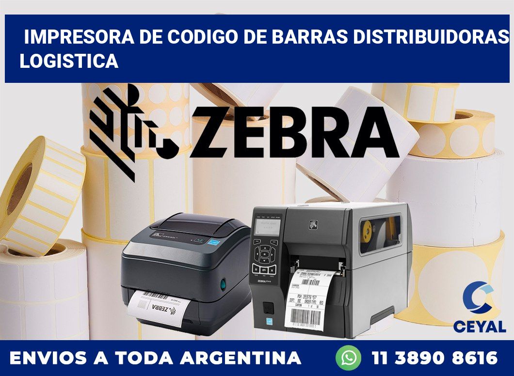 Impresora de codigo de barras Distribuidoras logistica