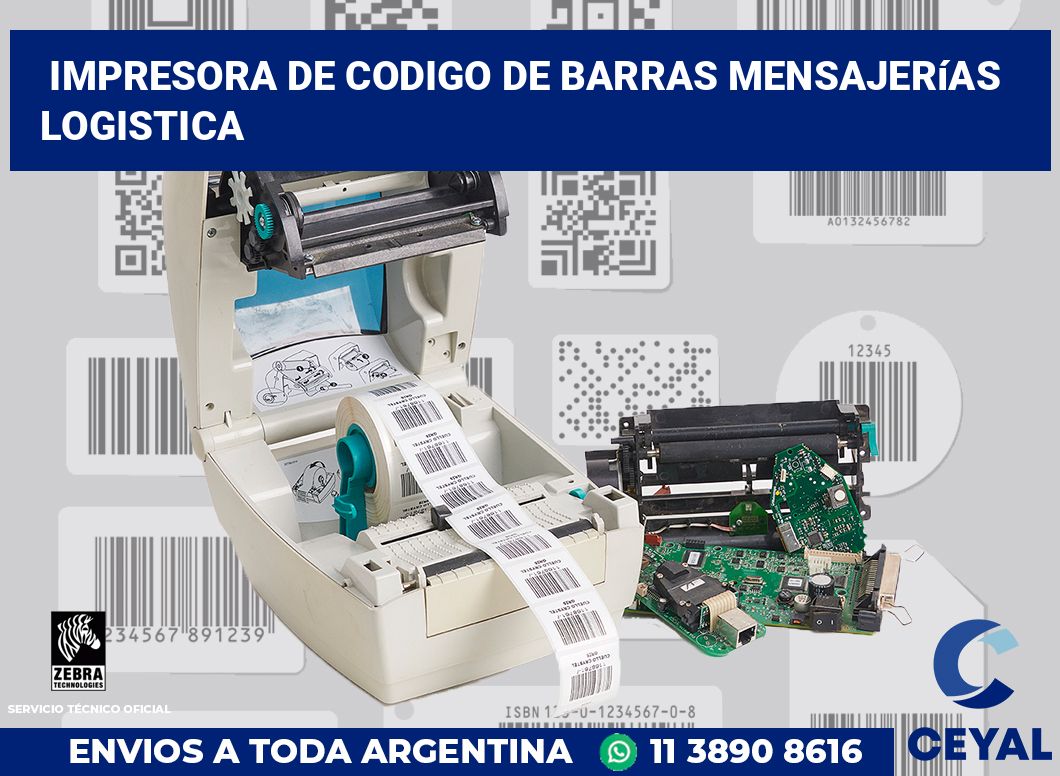 Impresora de codigo de barras Mensajerías logistica