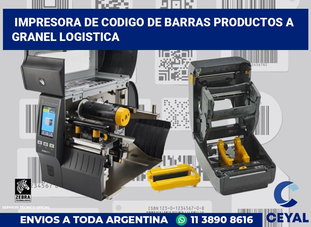 Impresora de codigo de barras Productos a granel logistica