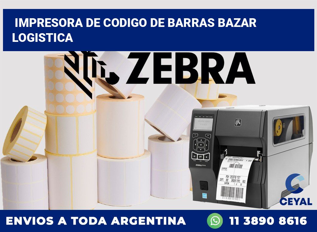 Impresora de codigo de barras bazar logistica