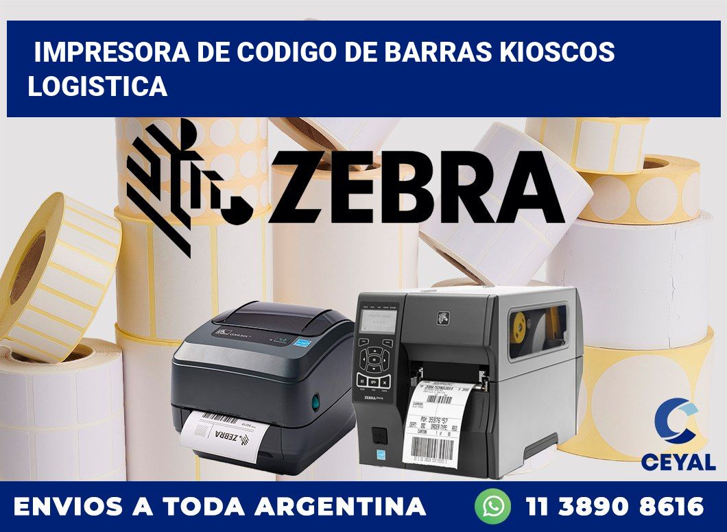Impresora de codigo de barras kioscos logistica