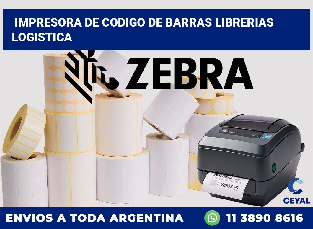 Impresora de codigo de barras librerias logistica