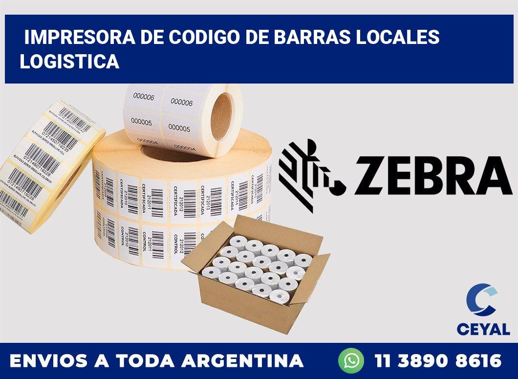 Impresora de codigo de barras locales logistica