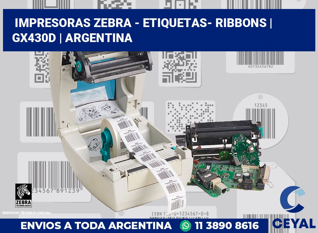 Impresoras Zebra - Etiquetas- Ribbons | GX430d | Argentina