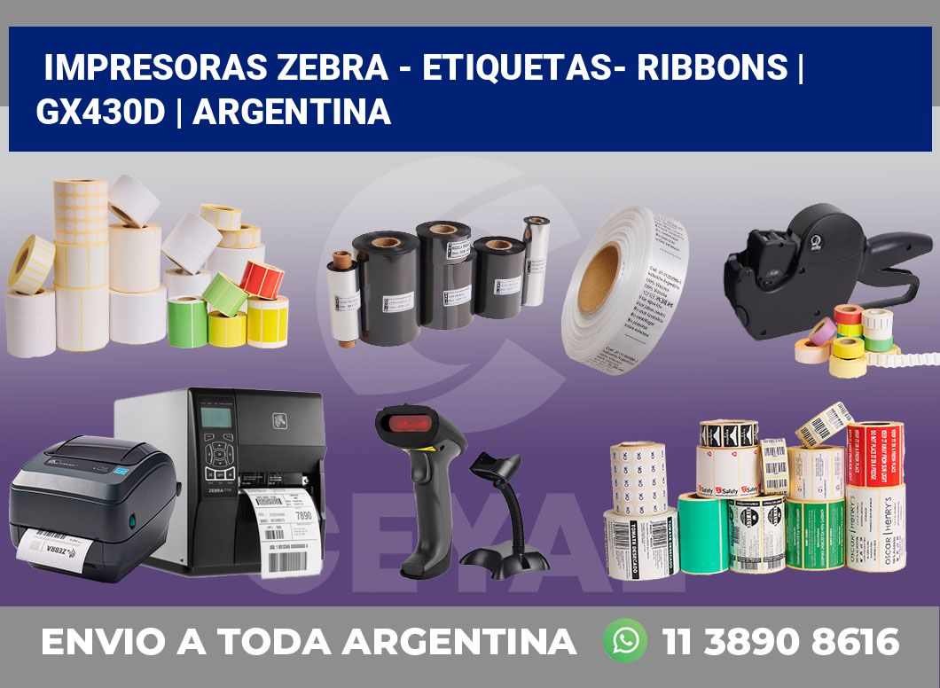 Impresoras Zebra – Etiquetas- Ribbons | GX430d | Argentina