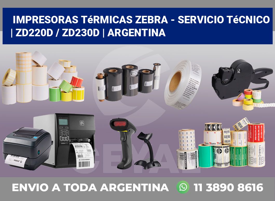 Impresoras térmicas Zebra – servicio técnico | ZD220d / ZD230d | Argentina