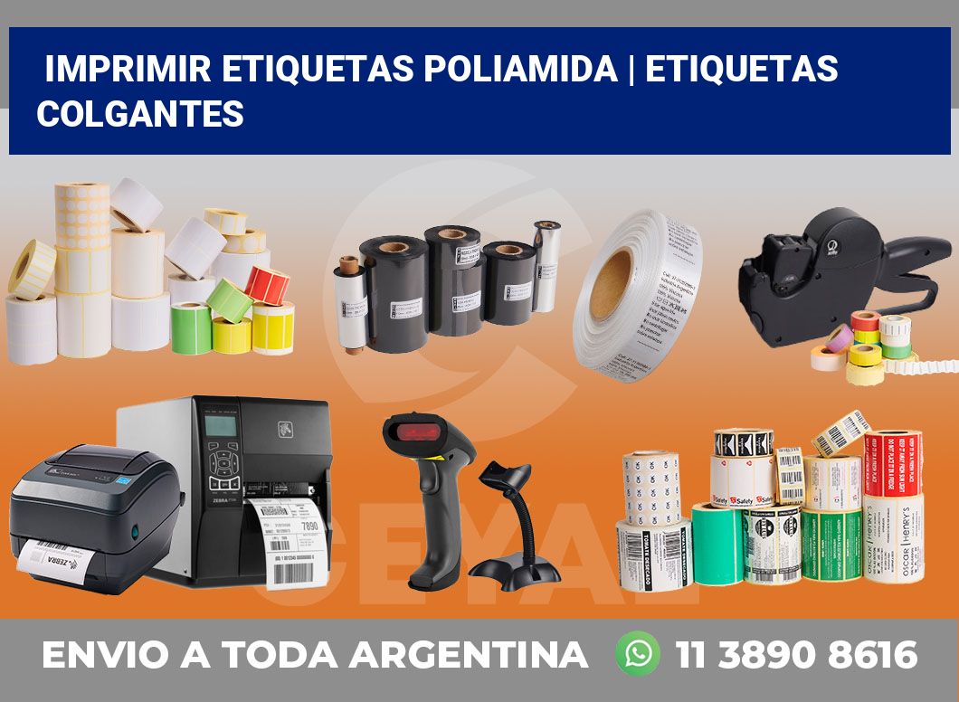 Imprimir etiquetas poliamida | etiquetas colgantes