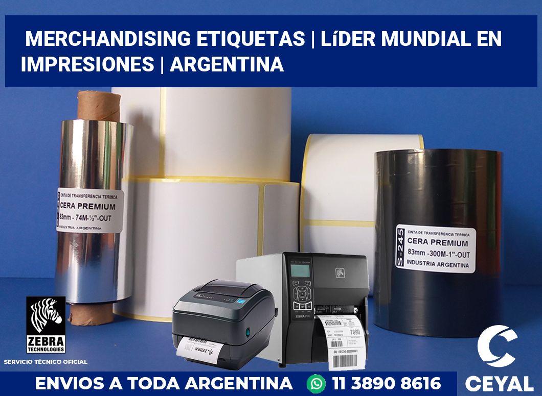 Merchandising etiquetas | Líder mundial en impresiones | Argentina