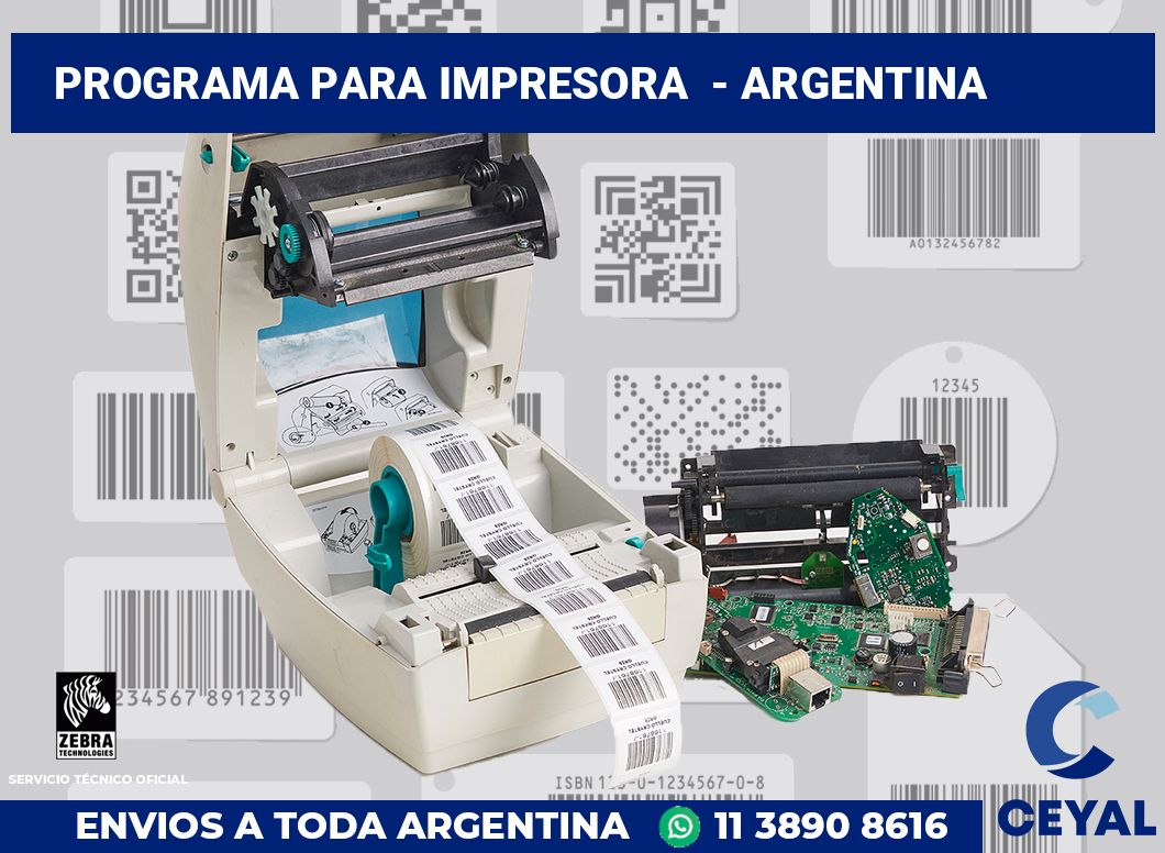 Programa para impresora - Argentina