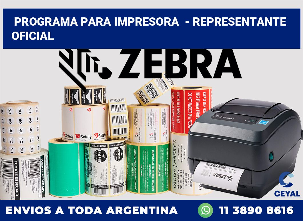 Programa para impresora  – Representante oficial