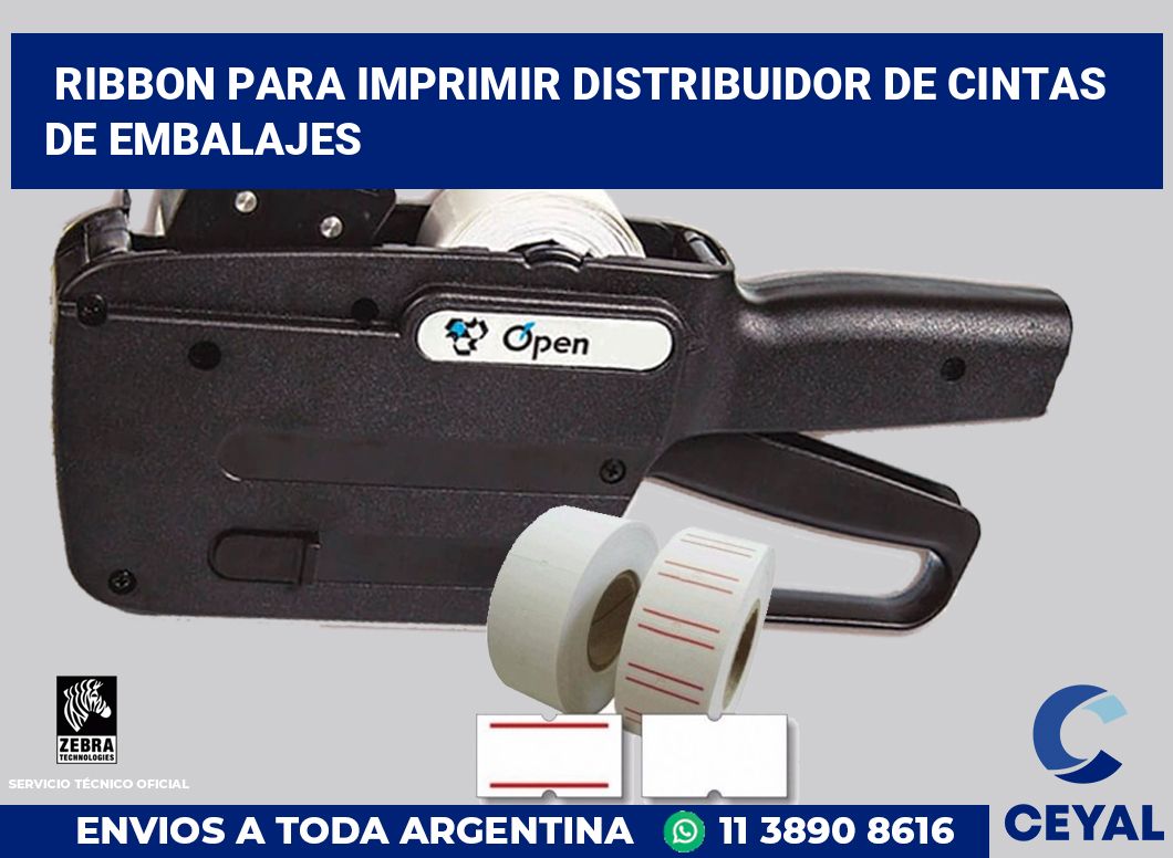 Ribbon para imprimir Distribuidor de cintas de embalajes