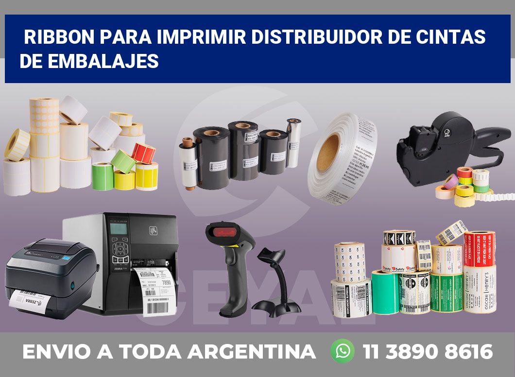 Ribbon para imprimir Distribuidor de cintas de embalajes