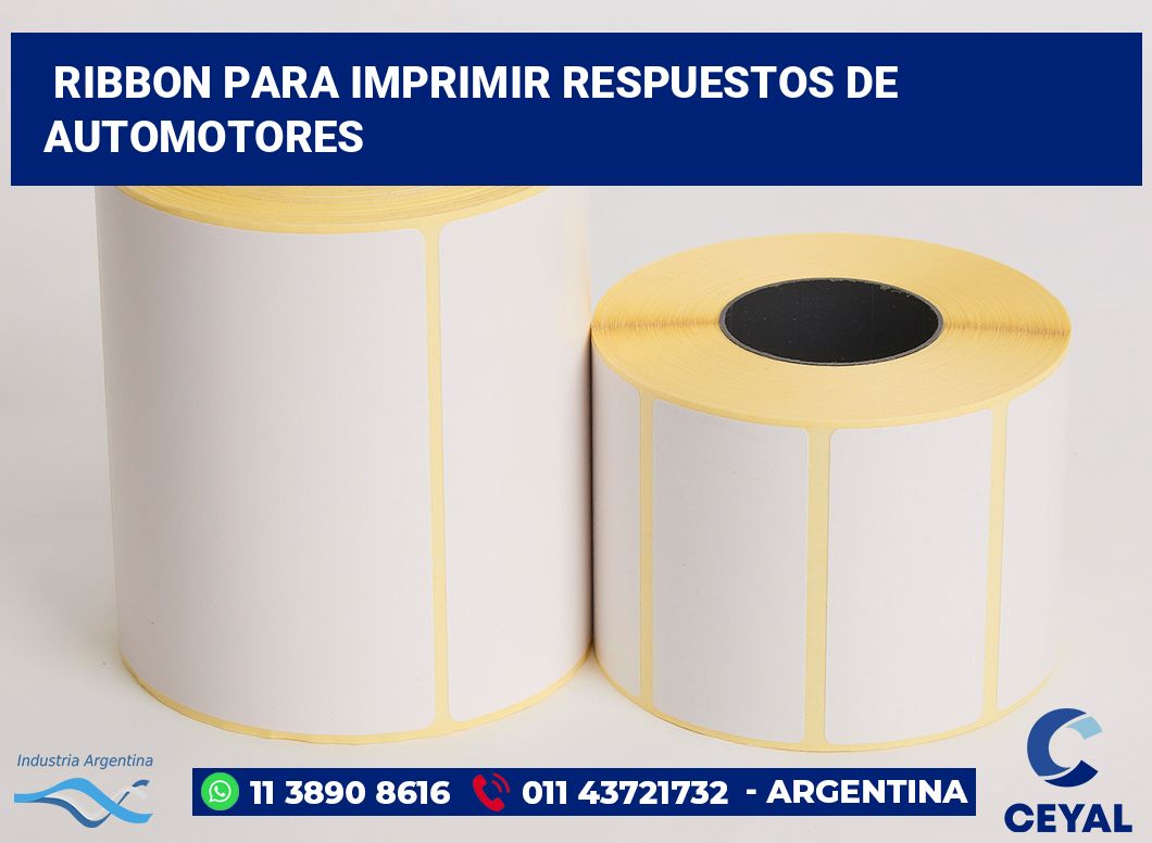 Ribbon para imprimir Respuestos de automotores
