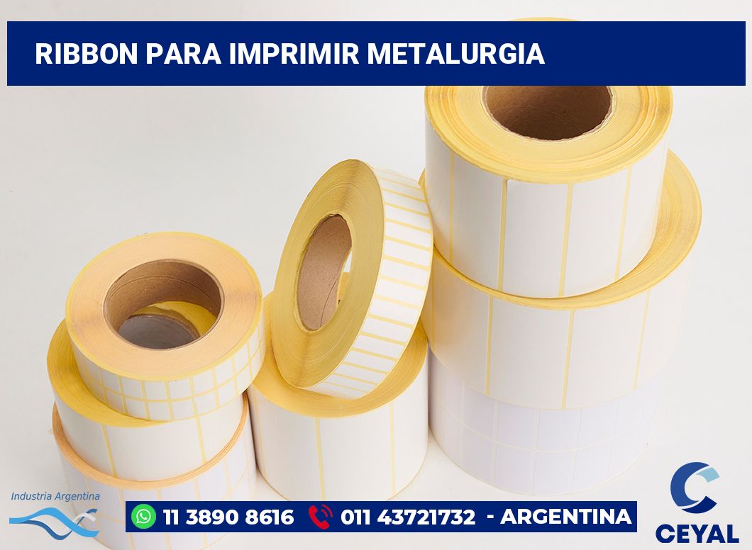 Ribbon para imprimir metalurgia
