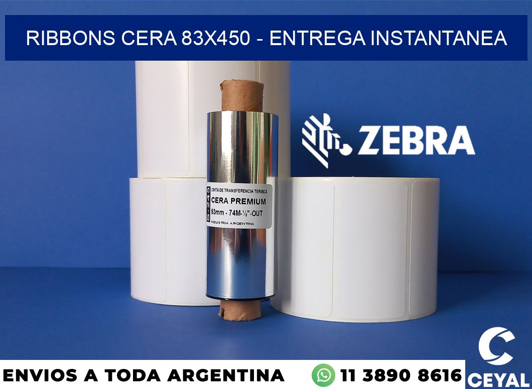 Ribbons cera 83x450 - entrega instantanea