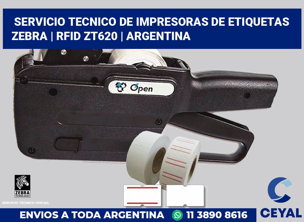 Servicio Tecnico De Impresoras De Etiquetas Zebra | RFID ZT620 | Argentina