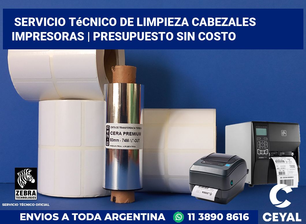Servicio técnico de limpieza cabezales impresoras | Presupuesto sin costo